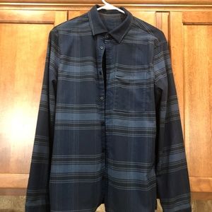 Lululemon Masons Peak Flannel Blue Size M Medium